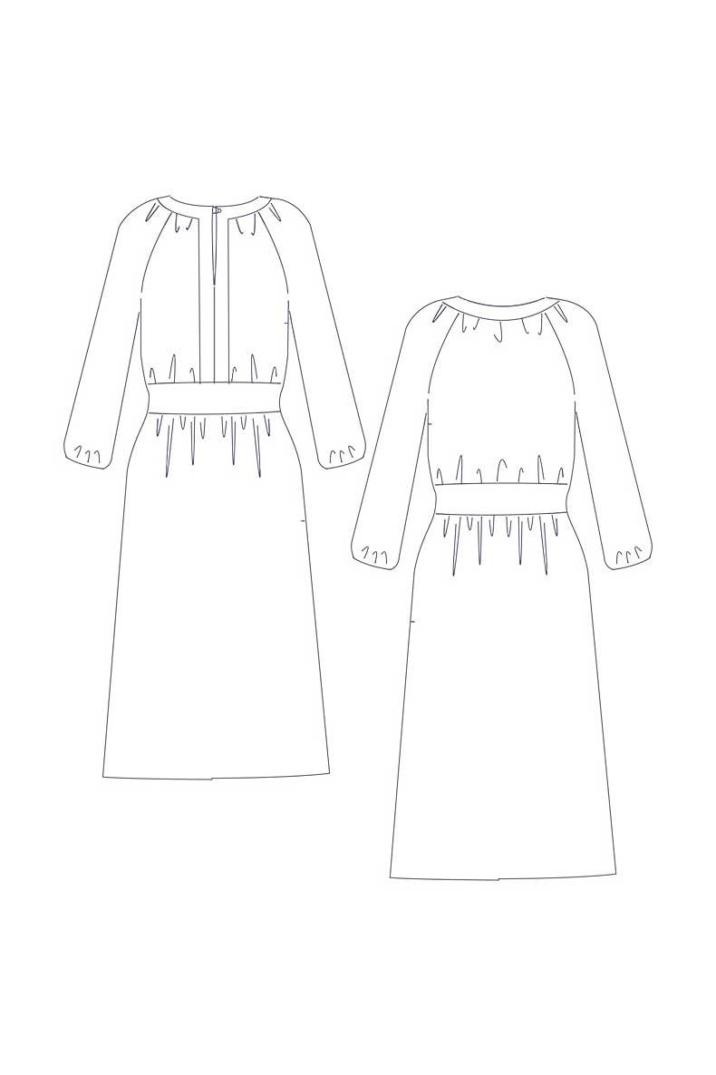 PDF Schnittmuster Kleid Caroline