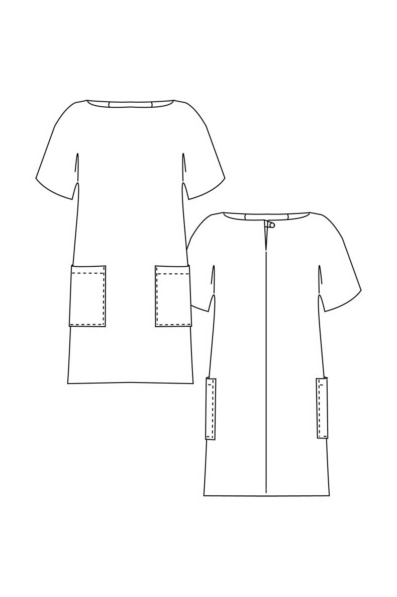 PDF Schnittmuster Kleid Rose