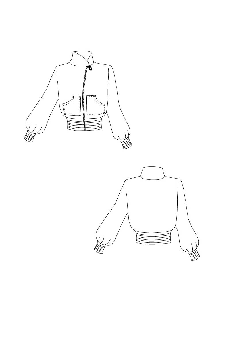 PDF Sewing Pattern Blouson Emily