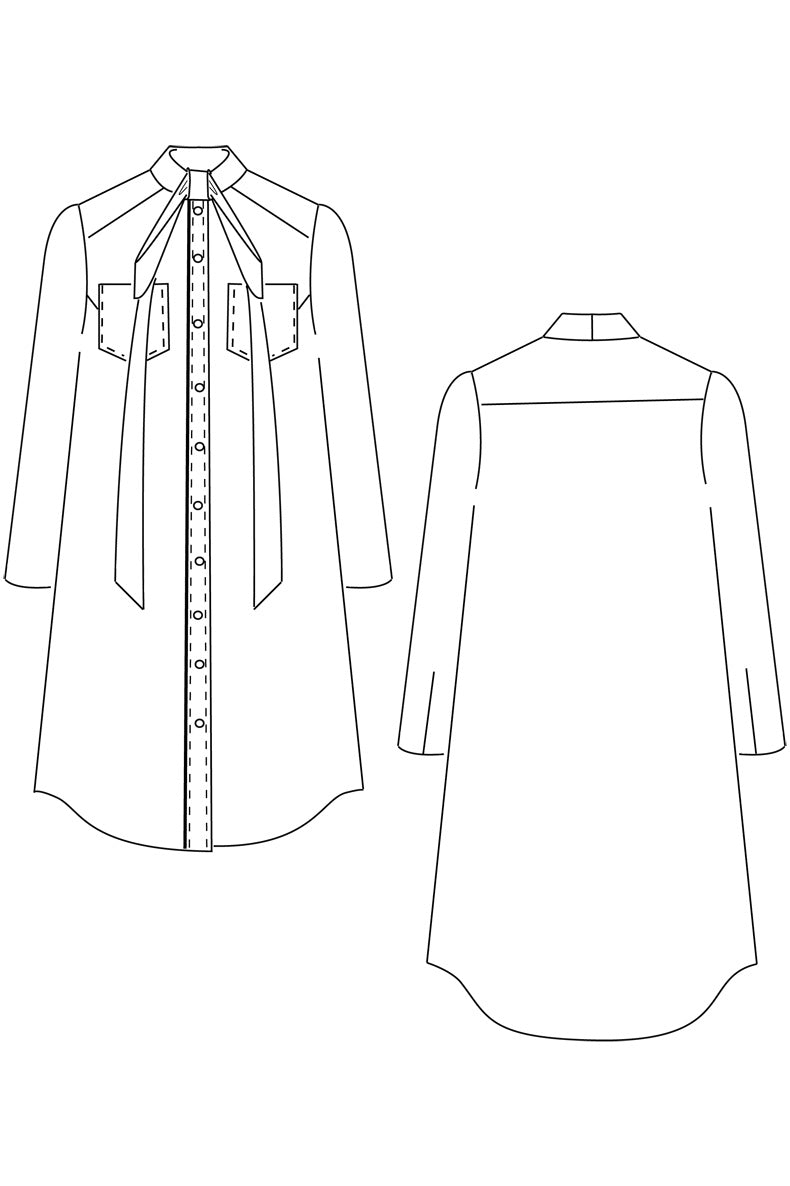 PDF Schnittmuster Kleid und Bluse Cleo