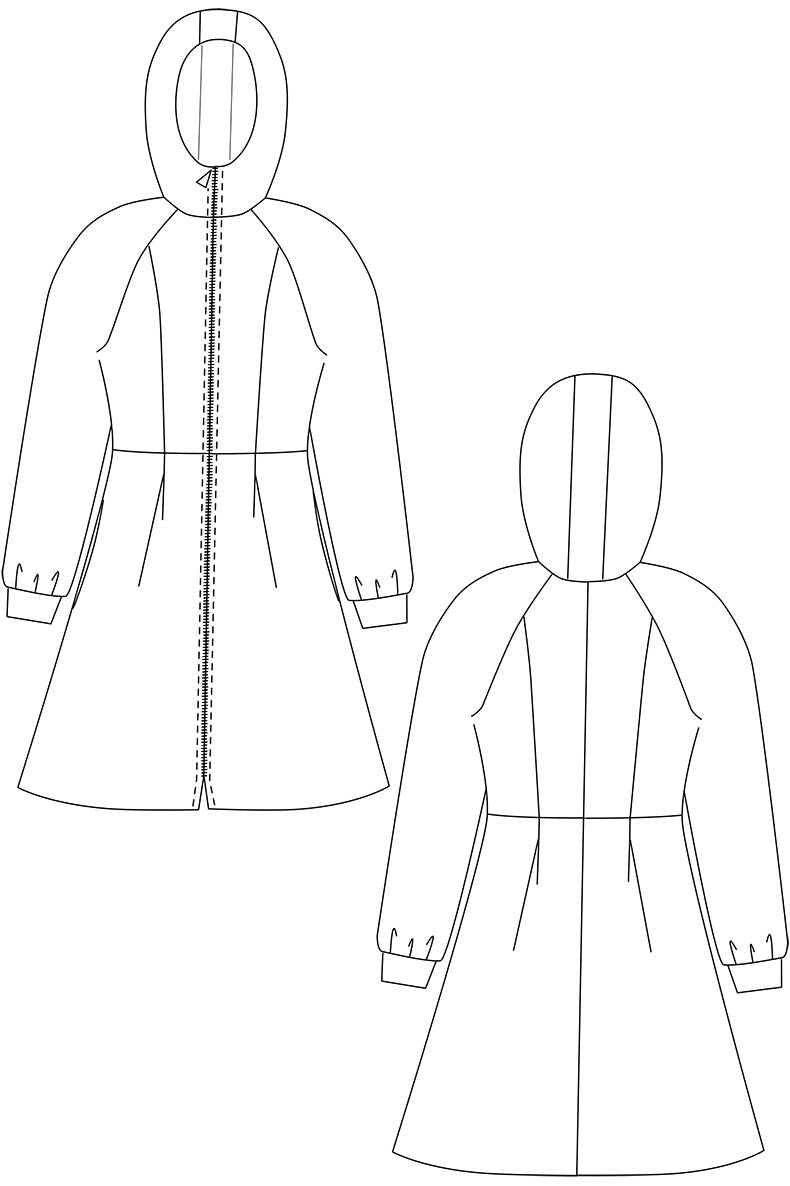 PDF Schnittmuster Jacke und Kurzmantel "Tilda"
