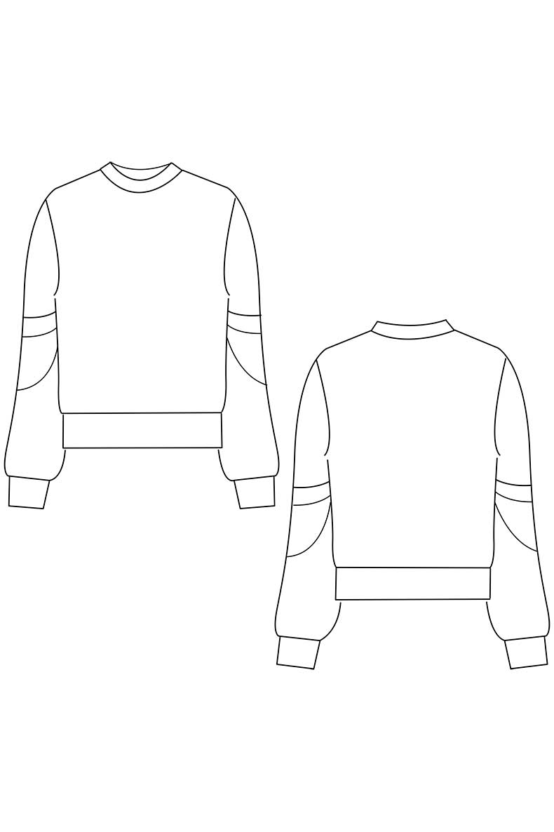 PDF Schnittmuster Sweatshirt Ada