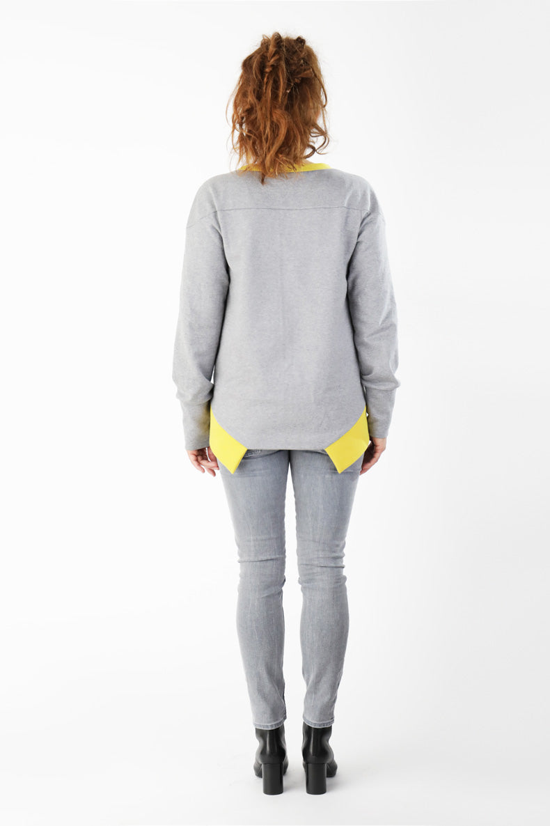 PDF sewing pattern for colorblock sweatshirt Sue