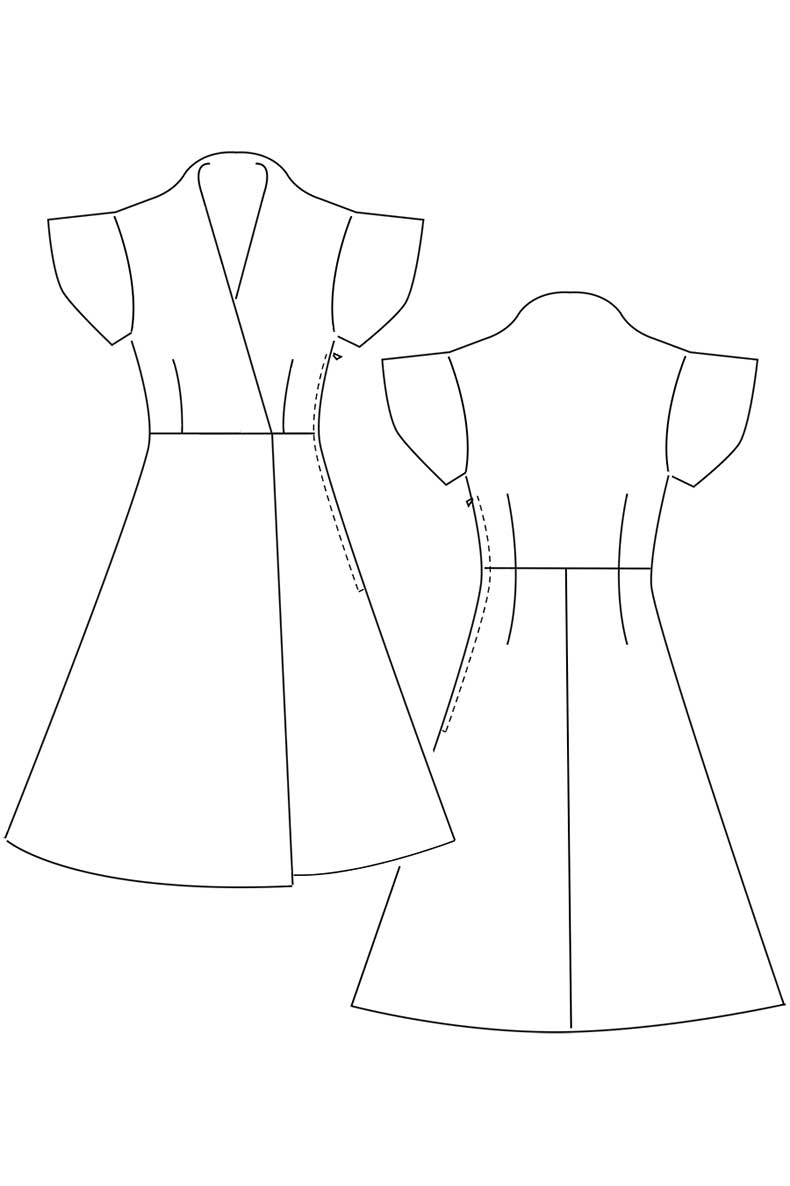 PDF Schnittmuster Kleid Jeannie