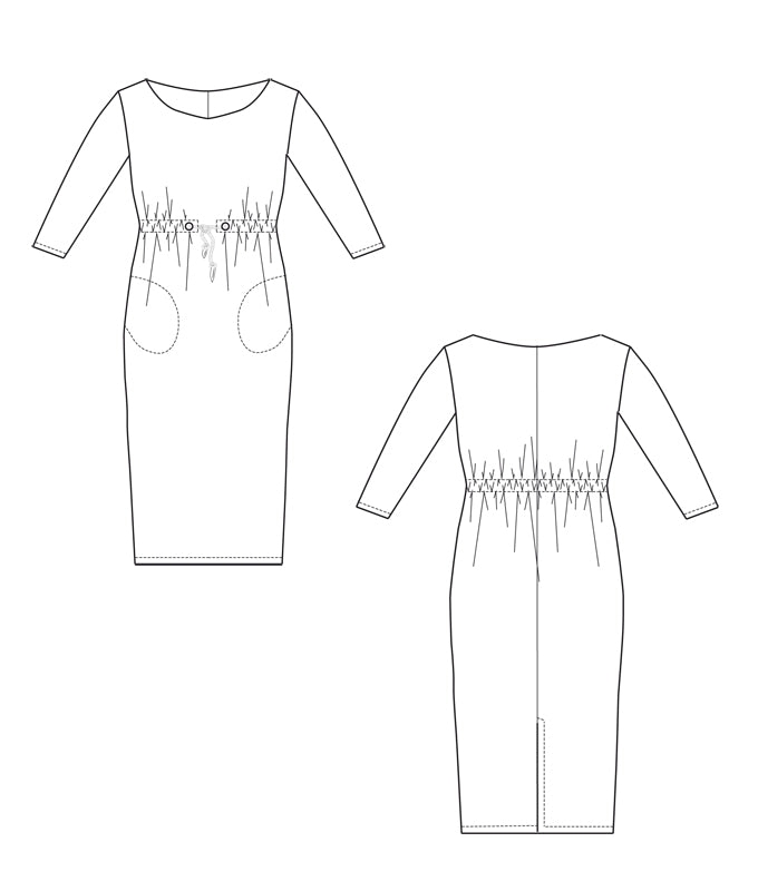 PDF Schnittmuster Kleid Lea
