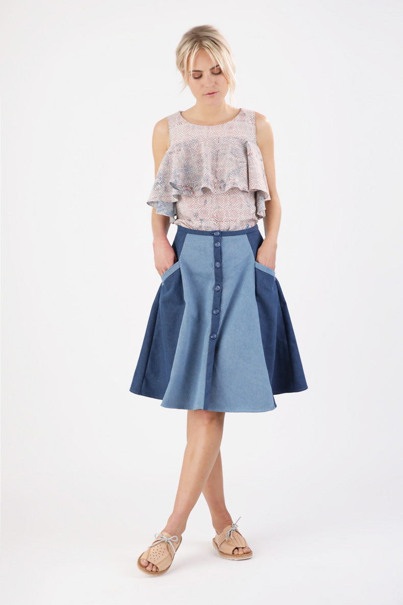 PDF Sewing Pattern for Dress and Skirt Marta