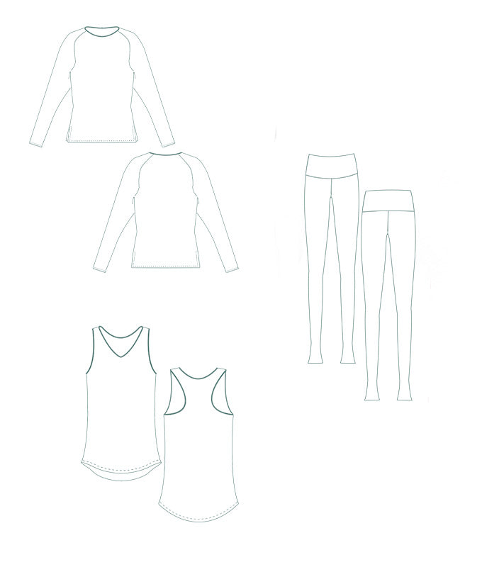 PDF Sewing Pattern Yoga Set OM