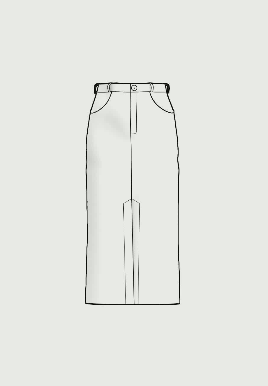 PDF Sewing Pattern Yva Skirt - featured by TAUKO Magazine