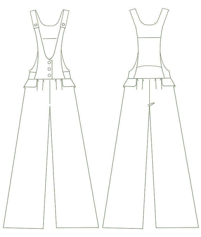 PDF Sewing Pattern Overalls Rachel