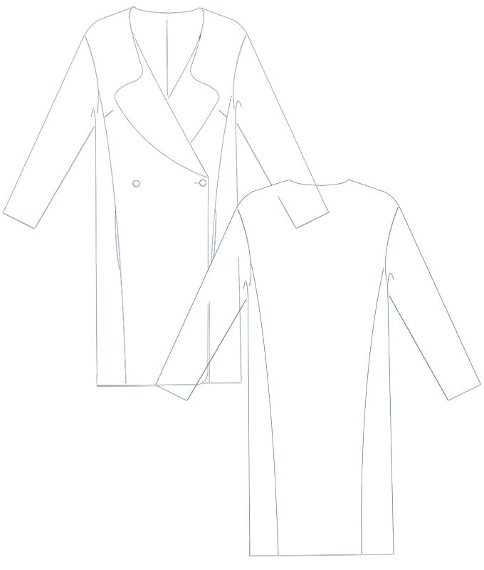 PDF Sewing Pattern Coat Joanna